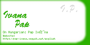 ivana pap business card